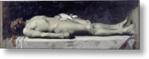 19th Century Painters Metal Print featuring the painting Christ at the Tomb by Jean-Jacques Henner