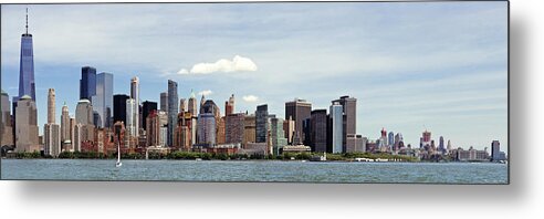 New York Metal Print featuring the photograph City - New York, NY - The New York skyline from 2019 by Mike Savad