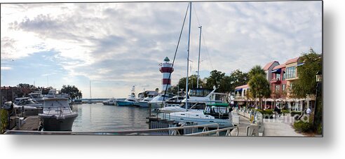 Hilton Head Metal Print featuring the photograph Harbourtown Harbor #1 by Thomas Marchessault