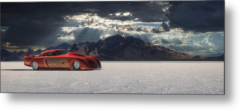 Bonneville Metal Print featuring the photograph 9913 by Keith Berr 