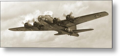 Warbirds Metal Print featuring the photograph B-17 Flying Fortress by Mike McGlothlen