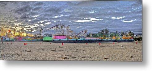 Beach Metal Print featuring the photograph Boardwalk and Amusement 2 by SC Heffner