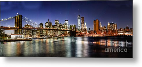 Nyc Metal Print featuring the photograph Good Night New York by Stacey Granger