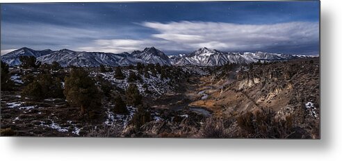 Eastern Sierra Nevada Metal Print featuring the photograph Hot Creek at Night by Cat Connor