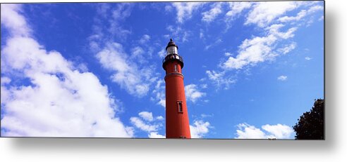 Photography Metal Print featuring the photograph Low Angle View Of A Lighthouse, Ponce by Panoramic Images