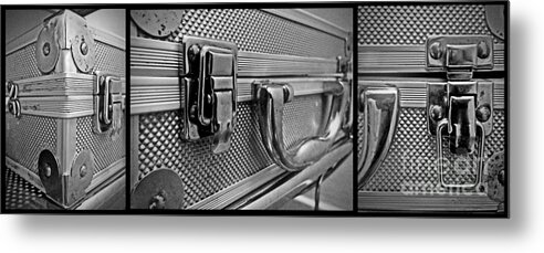 Triptych Metal Print featuring the photograph Steel Box - Triptych by James Aiken