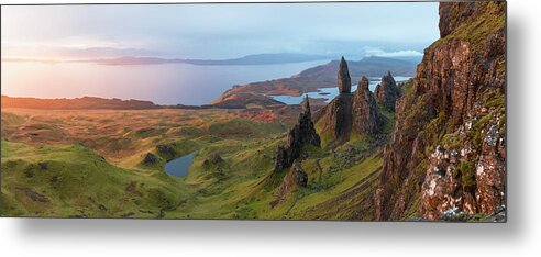 Tranquility Metal Print featuring the photograph The Old Man Of Storr Trotternish, Isle by Peter Adams