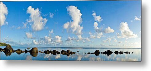 Pacific Metal Print featuring the photograph Anini Rockline by Adam Pender