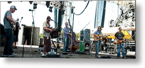Oxford Metal Print featuring the photograph Greensky Bluegrass at the 2010 Nateva Festival #16 by David Oppenheimer