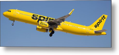Spirit Metal Print featuring the photograph Spirit Airline #2 by Dart Humeston