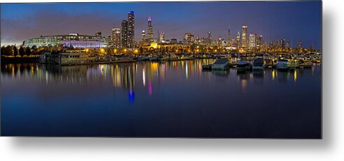Burnham Metal Print featuring the photograph Downtown Chicago from Burnham Harbor #4 by Twenty Two North Photography