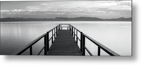 Pier Metal Print featuring the photograph Pure State of Mind Lake Tahoe Pier by Brad Scott
