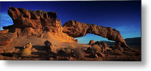 50s Metal Print featuring the photograph Sunset Arch Pano by Edgars Erglis