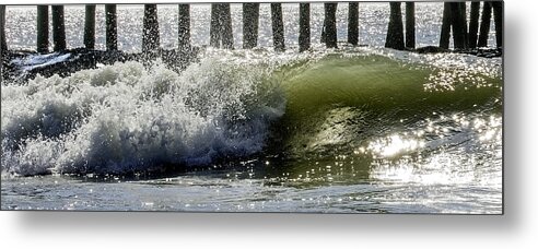 Beach Metal Print featuring the photograph Wave#7 by WAZgriffin Digital