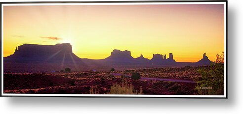 Four Corners Region Metal Print featuring the photograph Monument Valley Sunrise, Utah #1 by A Macarthur Gurmankin