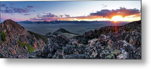 Idaho Scenics Metal Print featuring the photograph East Central Idaho Sunset by Leland D Howard