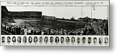 Forbes Field Metal Print featuring the photograph Forbes Field Grand Opening 1909 by Peter Ogden