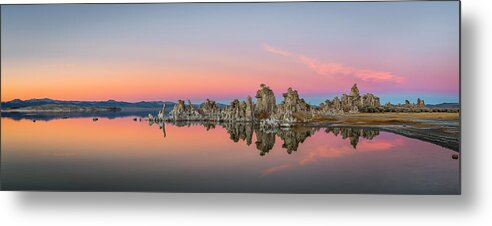 Panorama Metal Print featuring the photograph Mono Lake Sunset by Jeffrey C. Sink
