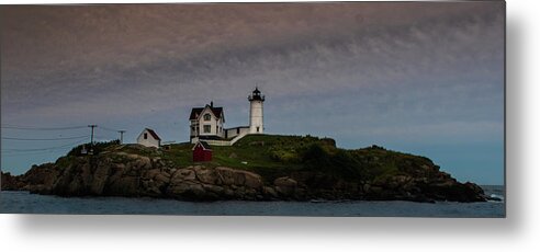 Nubble Metal Print featuring the photograph Nubble LIght-Sept19 by Vicky Edgerly