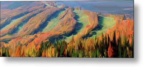 Cannon Metal Print featuring the photograph Cannon Mountain Autumn Mindscape by Wayne King