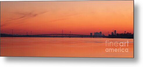 Heart To Heart Metal Print featuring the photograph Gold of the WNY Skies by Tony Lee