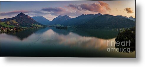 Alps Metal Print featuring the photograph Sunset in the Alps by Hannes Cmarits