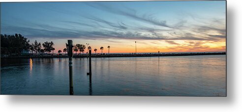 Venice Pier Metal Print featuring the photograph Venice Florida South Jetty by Mike Brown