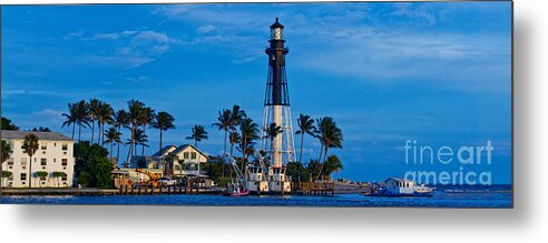 Lighthouse Metal Print featuring the photograph Hillsboro Inlet lighthouse #3 by Les Palenik