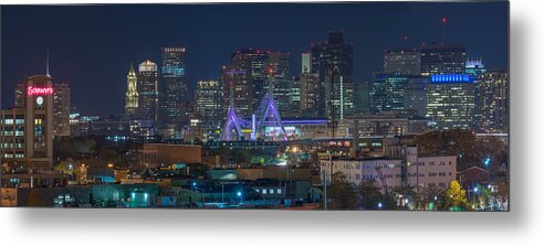 Boston Metal Print featuring the photograph A Somerville view by Bryan Xavier