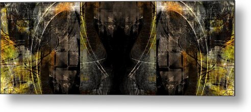 Abstract Metal Print featuring the digital art Abstract Symmetry by Art Di