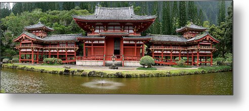 Bydo-in Temple Metal Print featuring the photograph Bydo-In Temple by Richard J Cassato