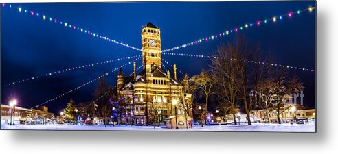  Metal Print featuring the photograph Christmas On The Square by Michael Arend