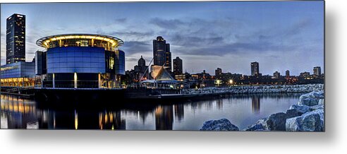 Water Metal Print featuring the photograph City at a Glance by Deborah Klubertanz
