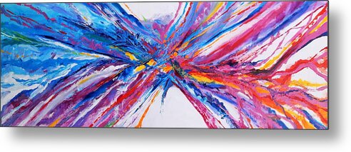 Crux Metal Print featuring the painting Crux by Priscilla Batzell Expressionist Art Studio Gallery