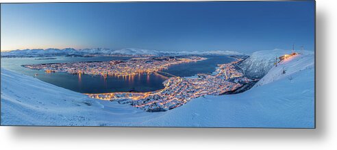 Tranquility Metal Print featuring the photograph December In Tromsø by Photo By Hanneke Luijting