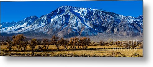 Eastern Sierra Metal Print featuring the photograph Eastern Sierra Nevada Panorama - Bishop - California by Gary Whitton