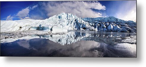 Tranquility Metal Print featuring the photograph Matanuska Glacier by Naphat Photography