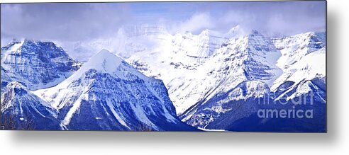 Mountain Metal Print featuring the photograph Snowy mountains by Elena Elisseeva