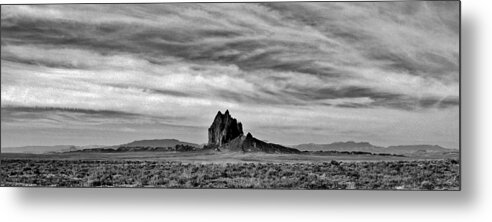 Shiprock Metal Print featuring the photograph Stark Shiprock by Benjamin Yeager