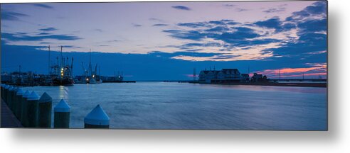Chincoteague Metal Print featuring the photograph Sunset over Chincoteague Inlet by Photographic Arts And Design Studio