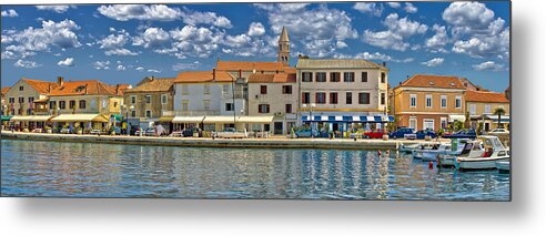 Croatia Metal Print featuring the photograph Town of Biograd na moru waterfront by Brch Photography