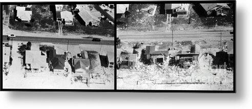 History Metal Print featuring the photograph Before And After Hurricane Eloise 1975 by Science Source