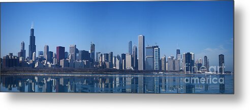 Chicago Panorama Metal Print featuring the photograph Chicago Panorama by Dejan Jovanovic