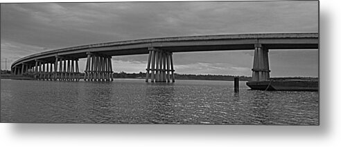 Bridge Metal Print featuring the photograph Wolf River Bridge by Beth Gates-Sully