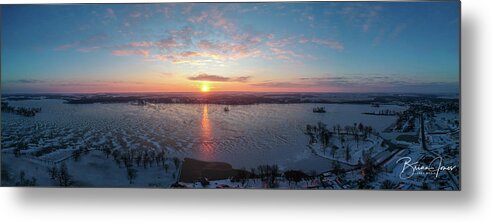  Metal Print featuring the photograph Winter Sunrise #1 by Brian Jones