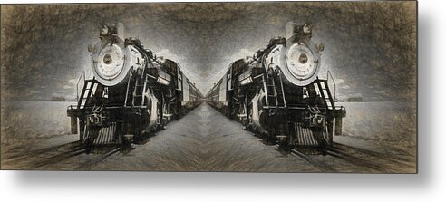 Railroad Metal Print featuring the photograph From out of the Past #3 by Paul W Faust - Impressions of Light