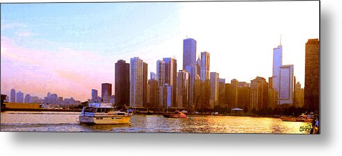 Chicago Metal Print featuring the photograph Chicago Waterfront 1 by CHAZ Daugherty