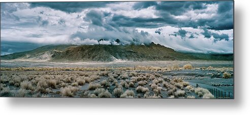 New Mexico Metal Print featuring the photograph Clouds Over the Sandia Mountains by Michael McKenney