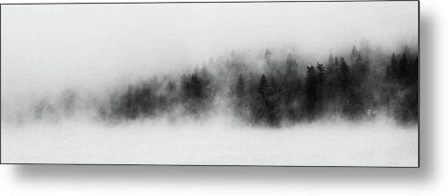Abstract Metal Print featuring the photograph Forest Fog by Whispering Peaks Photography
