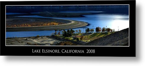 Lake Metal Print featuring the photograph Lake Elsinore Sunset by Richard Gordon